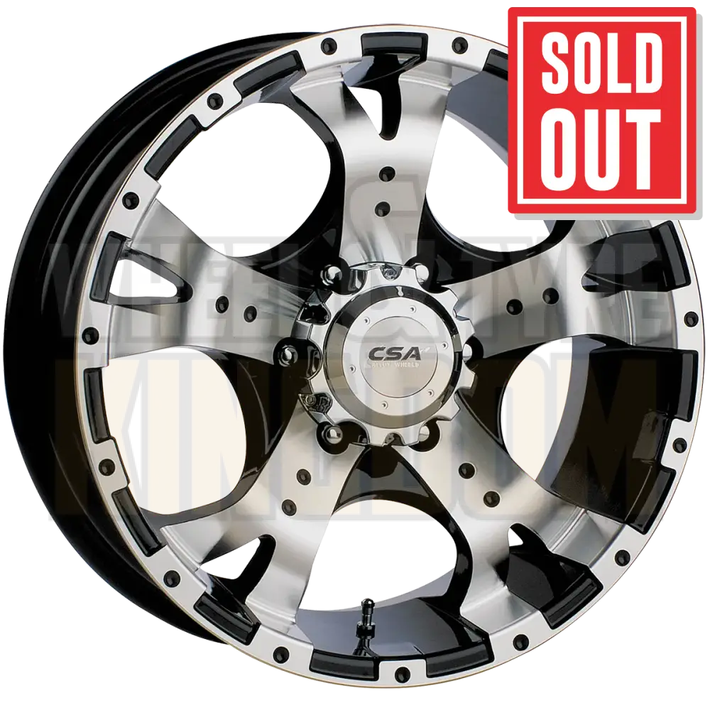 CSA Jackal 16x8 5x150 Zero Gloss Black Machined Face - Wheels