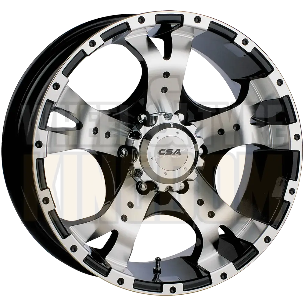 CSA Jackal 16x8 5x150 Zero Gloss Black Machined Face - Wheels