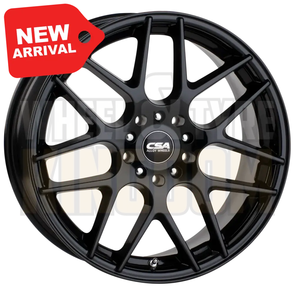 CSA Milan 16x6.5 5x108-114.3 +40 Gloss Black - Wheels