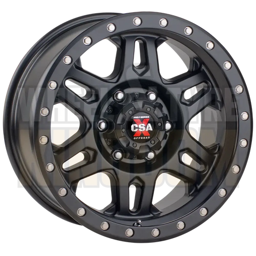 CSA Militant 17x9 6x139.7 +18 Satin Black - Wheels