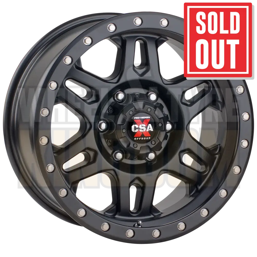 CSA Militant 17x9 6x139.7 +18 Satin Black - Wheels