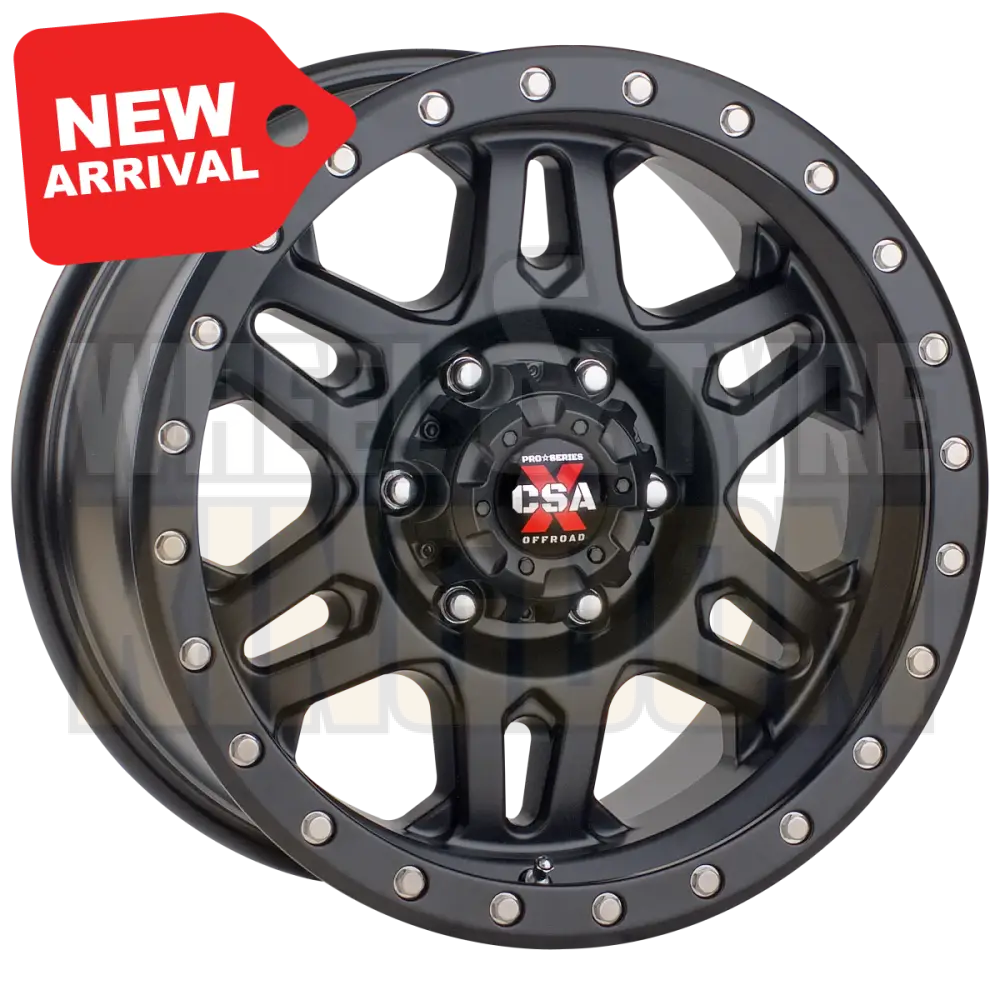 CSA Militant 17x9 6x139.7 +18 Satin Black - Wheels