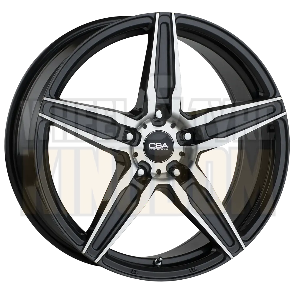 CSA Monaco 17x7.5 5x100 +38 Dark Graphite Machined Face - Wheels