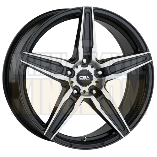 CSA Monaco 17x7.5 5x100 +38 Dark Graphite Machined Face - Wheels