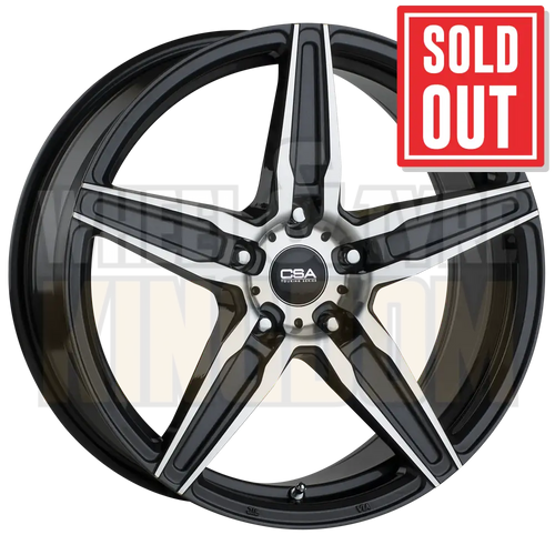CSA Monaco 17x7.5 5x100 +38 Dark Graphite Machined Face - Wheels
