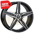 CSA Monaco 17x7.5 5x100 +38 Dark Graphite Machined Face - Wheels