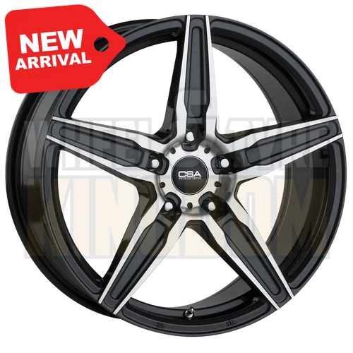 CSA Monaco 17x7.5 5x100 +38 Dark Graphite Machined Face - Wheels