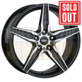 CSA Monaco 18x8 5x120 +40 Dark Graphite Machined Face - Wheels