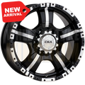CSA Monster 16x8 5x150 Zero Gloss Black Machined Face - Wheels
