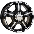 CSA Monster 17x8 6x139.7 +25 Gloss Black Machined Face - Wheels