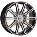 CSA Nitrous 14x6 4x100-114.3 +38 Gunmetal Black Machined Face - Wheels