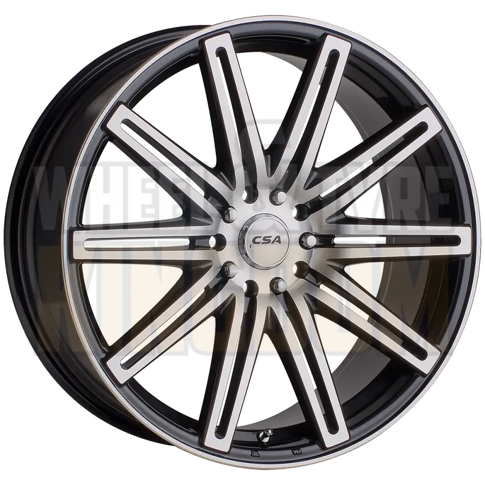 CSA Nitrous 14x6 4x100-114.3 +38 Gunmetal Black Machined Face - Wheels