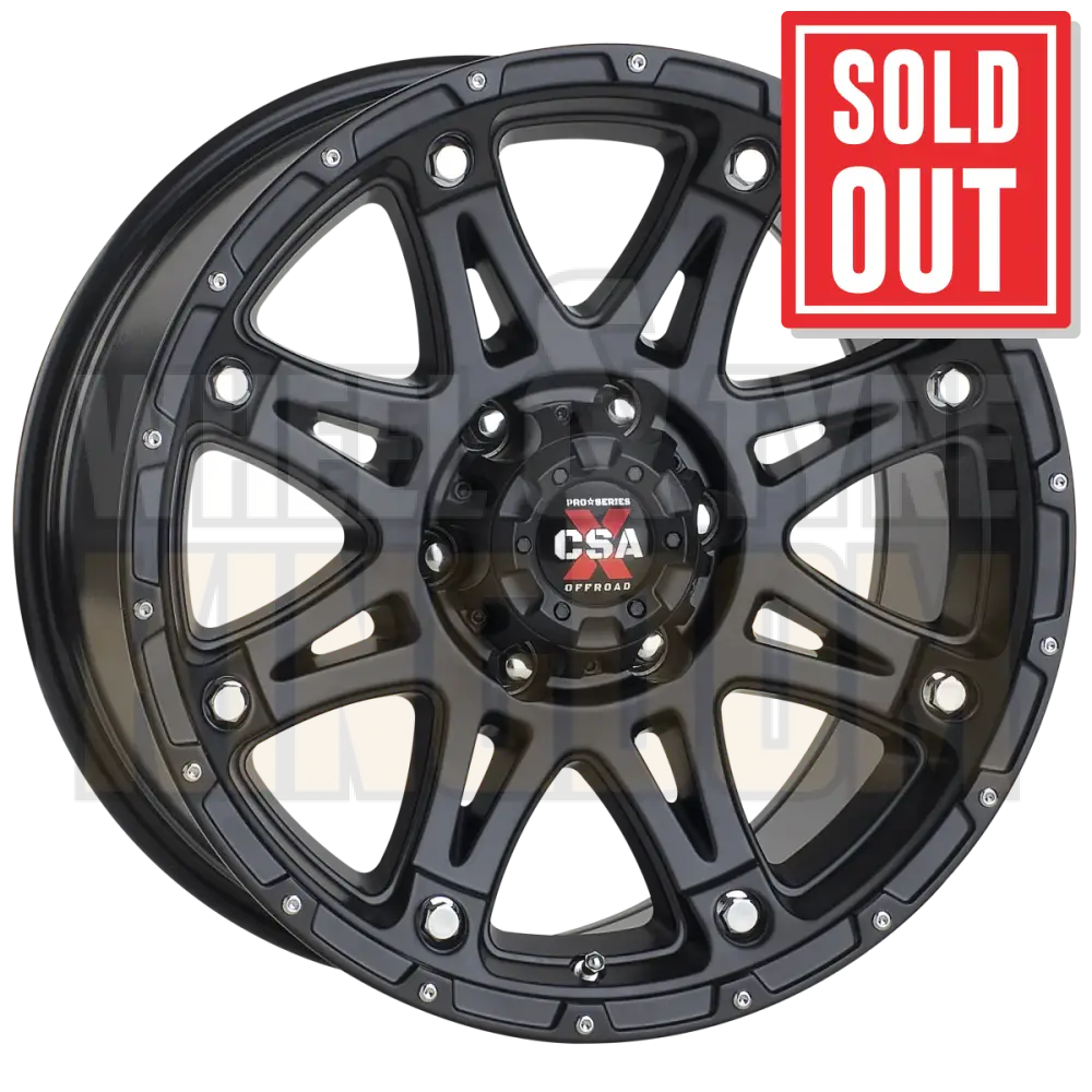 CSA Predator 16x8 5x150 Zero Satin Black - Wheels