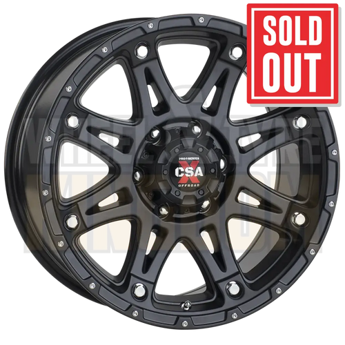 CSA Predator 16x8 5x150 Zero Satin Black - Wheels