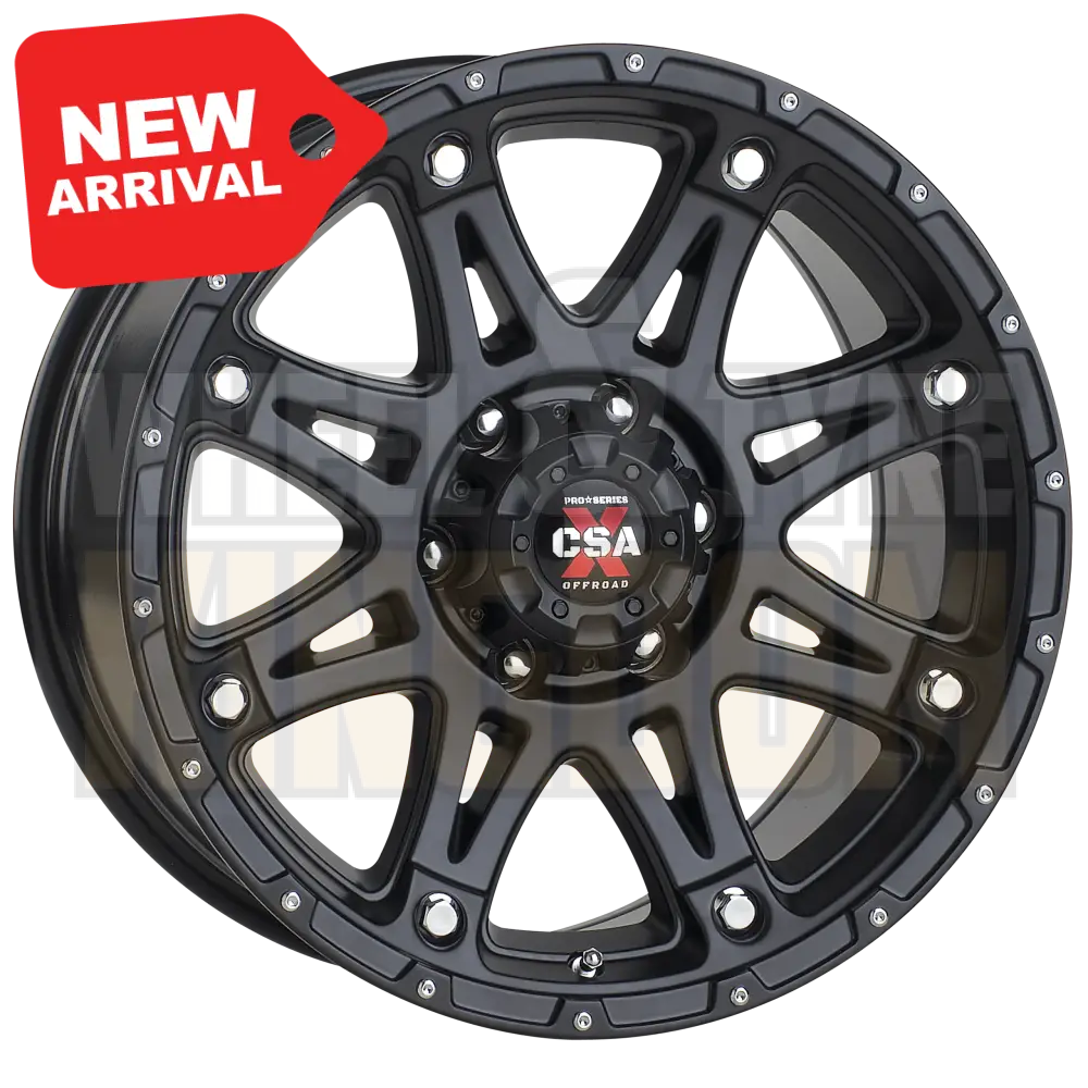 CSA Predator 17x8.5 6x139.7 +35 Satin Black - Wheels
