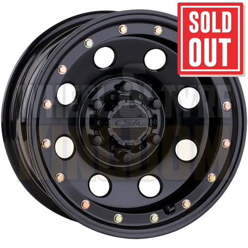 CSA Ranger MT - R-Hole 16x8 6x139.7 +25 Black Imitation Beadlock - Wheels
