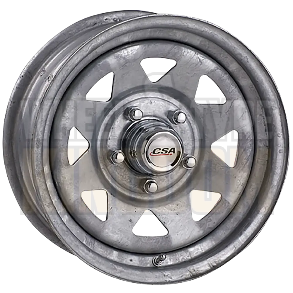 CSA Ranger Steel 14x5 5x108 +5 Galvanised - Wheels