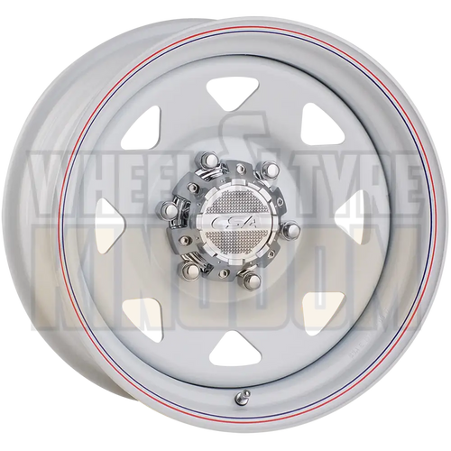 CSA Ranger Steel 14x5 5x114.3 +5 White - Wheels