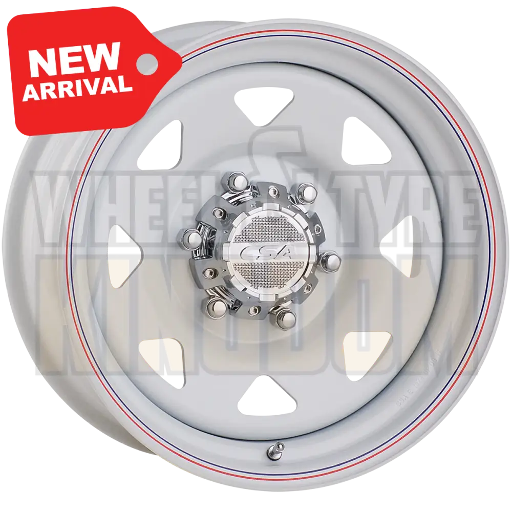 CSA Ranger Steel 14x5 5x114.3 +5 White - Wheels