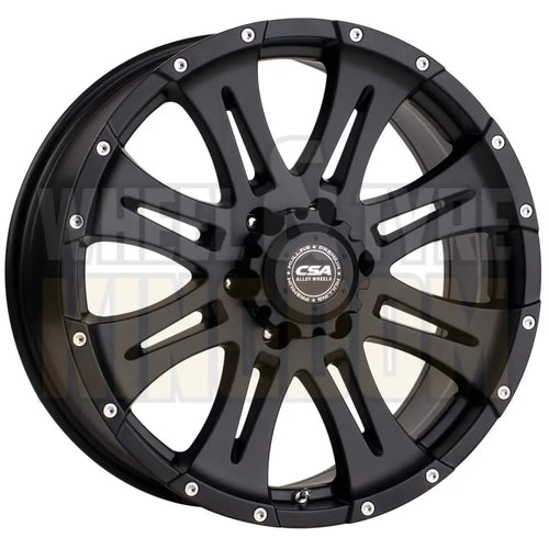 CSA Raptor Large Cap 16x8 6x139.7 +25 Satin Black - Wheels