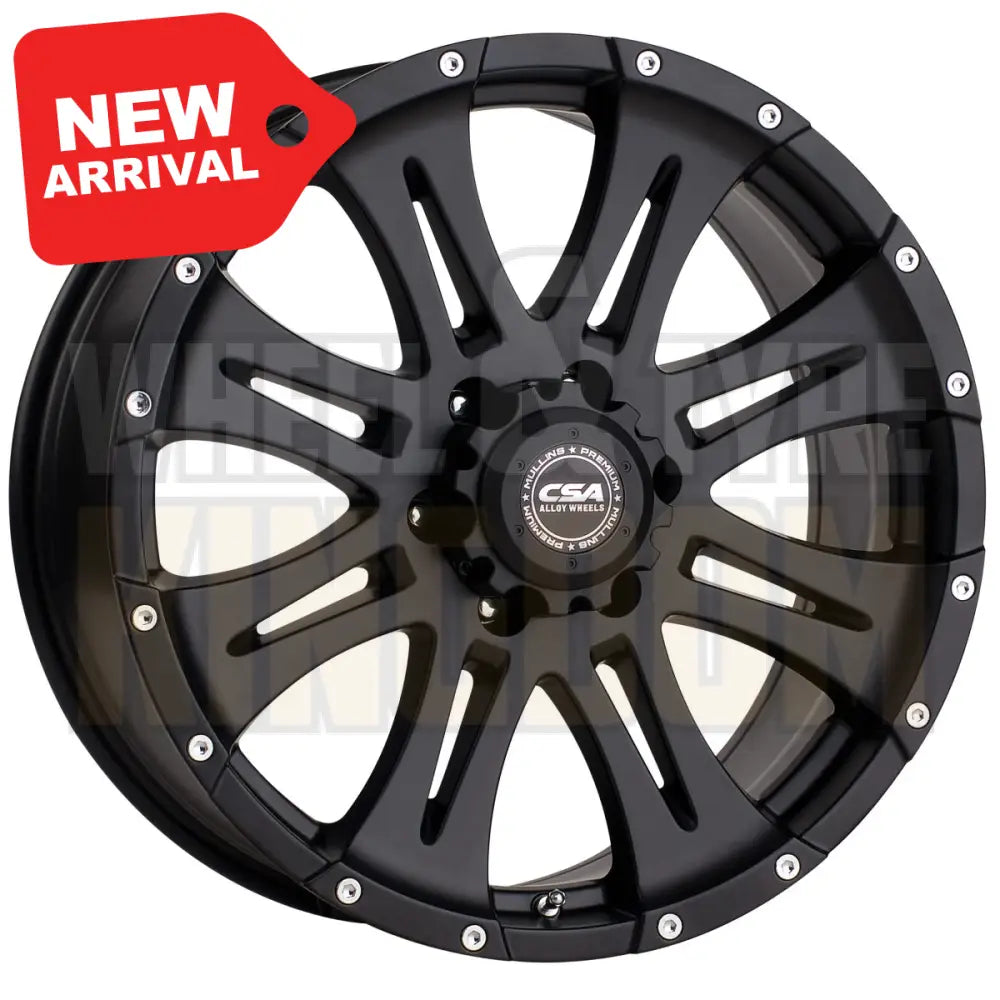 CSA Raptor Large Cap 18x7.5 6x139.7 +50 Satin Black - Wheels
