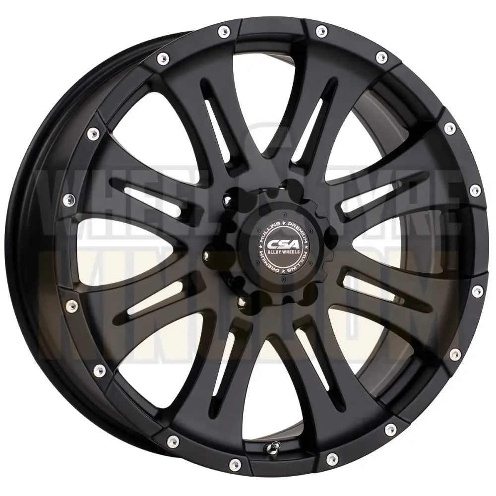 CSA Raptor Small Cap 18x8 5x127 +45 Satin Black - Wheels