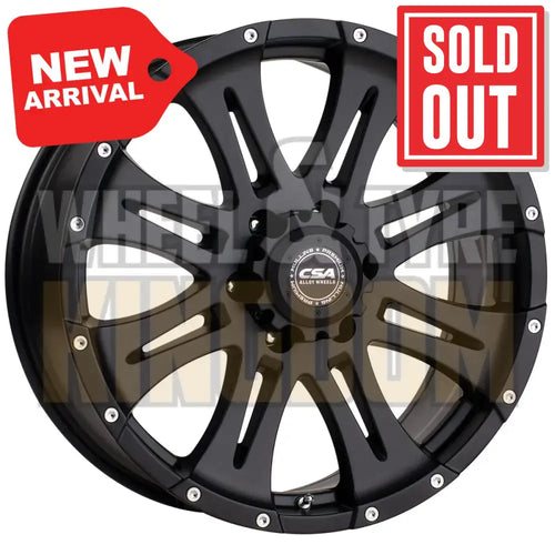 CSA Raptor Small Cap 18x8 5x127 +45 Satin Black - Wheels