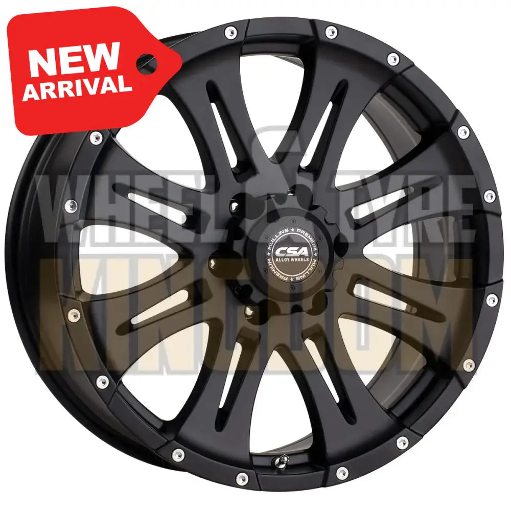 CSA Raptor Small Cap 18x8 5x127 +45 Satin Black - Wheels