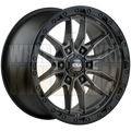 CSA Razorback 18x9 6x139.7 +35 Satin Graphite Black Lip - Wheels