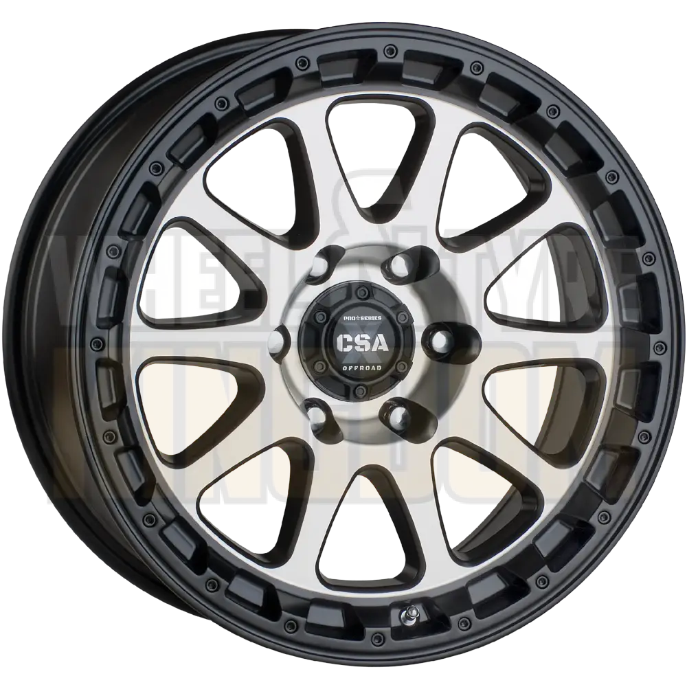 CSA Recoil 17x8.5 6x139.7 +20 Satin Black Machined Face - Wheels