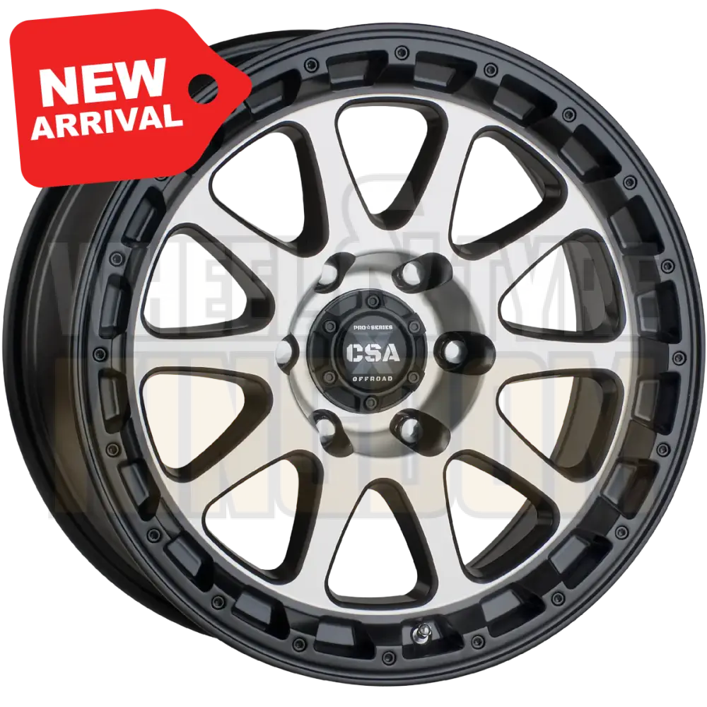 CSA Recoil 18x8.5 6x139.7 +35 Satin Black Machined Face - Wheels