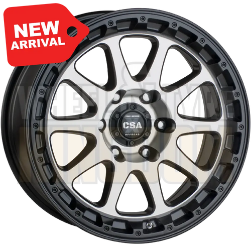 CSA Recoil 18x8.5 6x139.7 +35 Satin Black Machined Face - Wheels