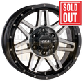 CSA Renegade 17x8 6x139.7 +20 Gloss Black Machined Face - Wheels