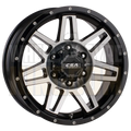 CSA Renegade 17x8 6x139.7 +20 Gloss Black Machined Face - Wheels