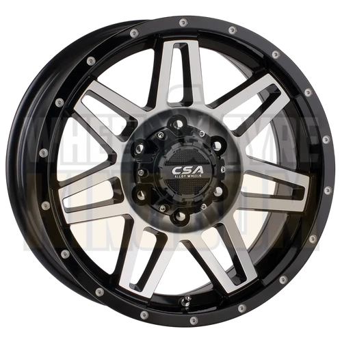 CSA Renegade 17x8 6x139.7 +20 Gloss Black Machined Face - Wheels
