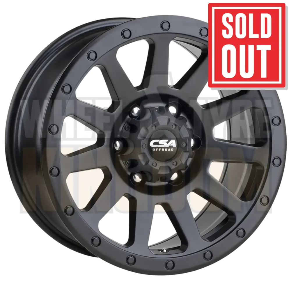 CSA Ridgeline 20x9 6x139.7 +20 Satin Black - Wheels