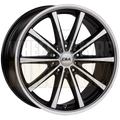 CSA Savanna 15x6 4x100-108 +45 Gunmetal Black Machined Face - Wheels