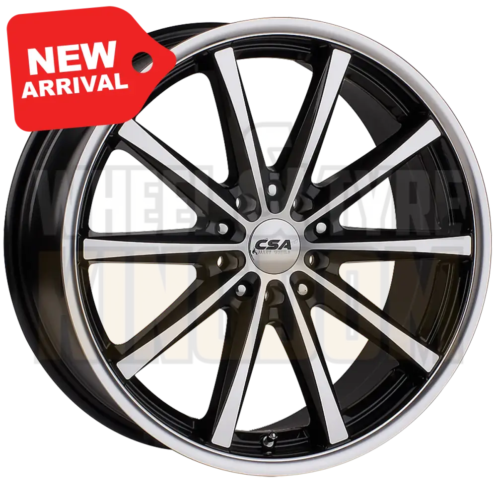 CSA Savanna 15x6 4x100-108 +45 Gunmetal Black Machined Face - Wheels