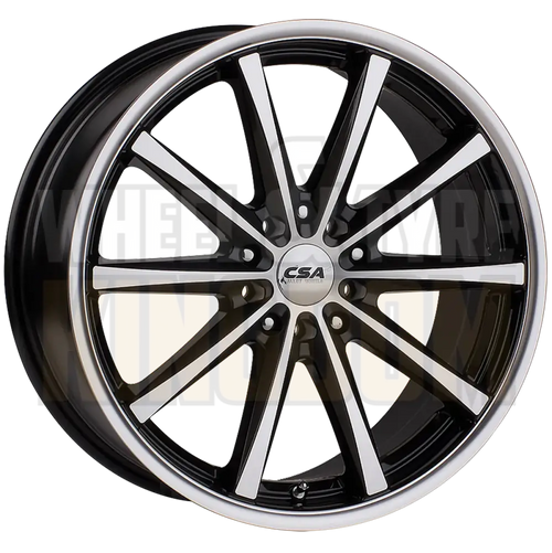 CSA Savanna 17x7 5x105-115 +45 Gunmetal Black Machined Face - Wheels