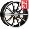 CSA Savanna 17x7 5x105-115 +45 Gunmetal Black Machined Face - Wheels