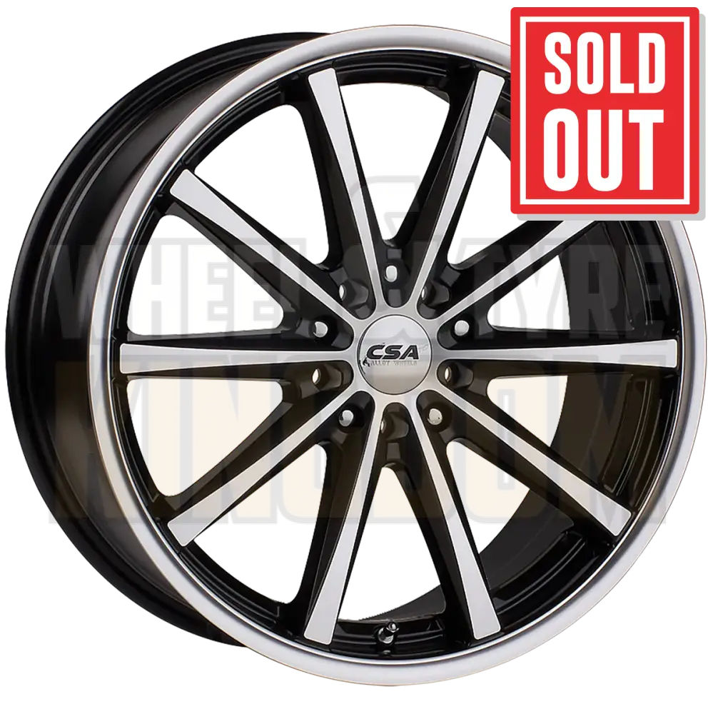 CSA Savanna 17x7 5x105-115 +45 Gunmetal Black Machined Face - Wheels