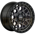 CSA Thunder 17x9 6x139.7 +12 Satin Graphite Black Lip - Wheels