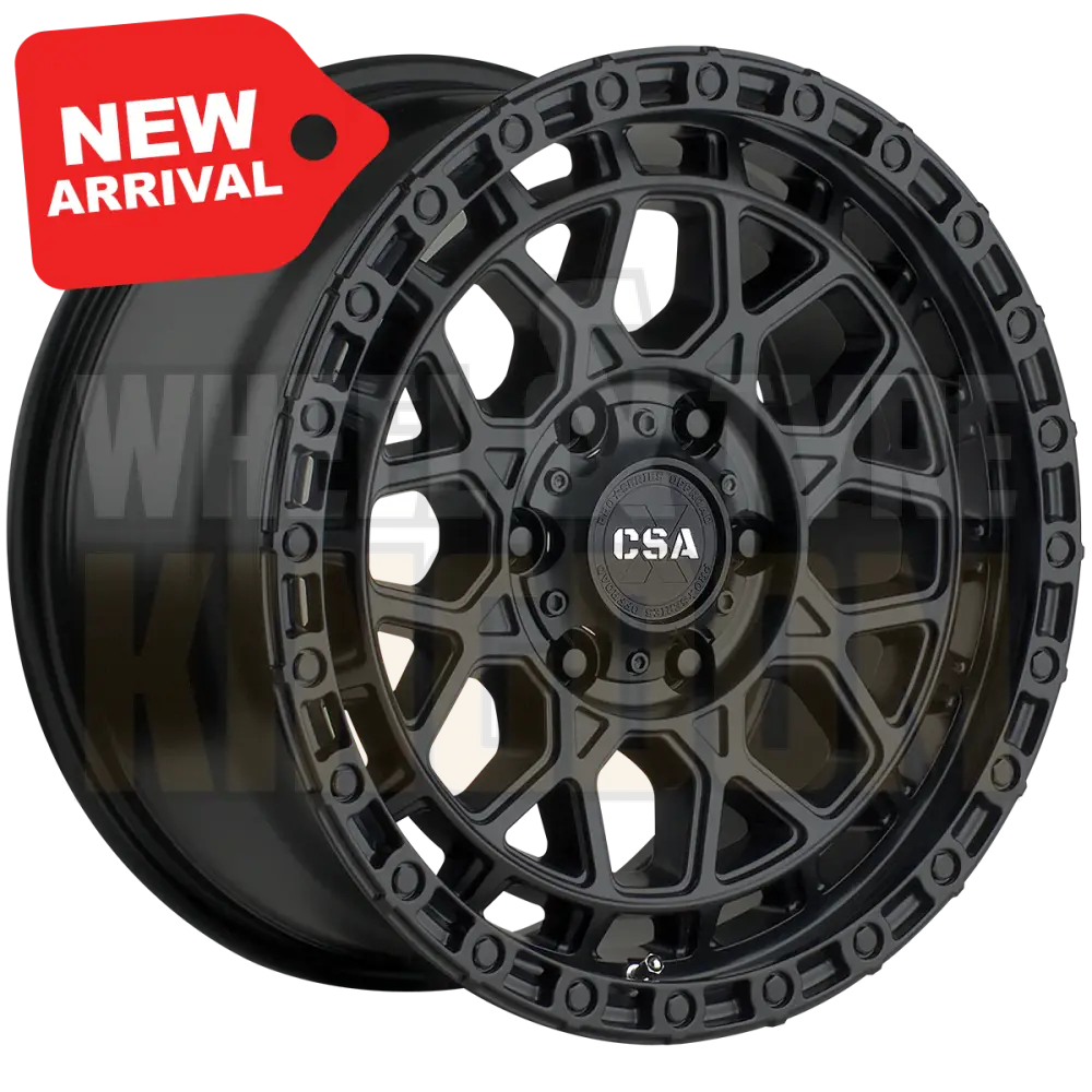 CSA Thunder 17x9 6x139.7 +20 Satin Black - Wheels