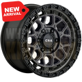 CSA Thunder 17x9 6x139.7 +20 Satin Graphite Black Lip - Wheels