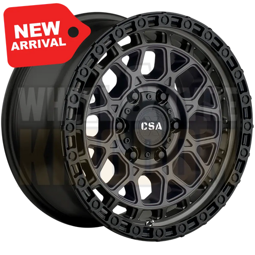 CSA Thunder 17x9 6x139.7 +20 Satin Graphite Black Lip - Wheels