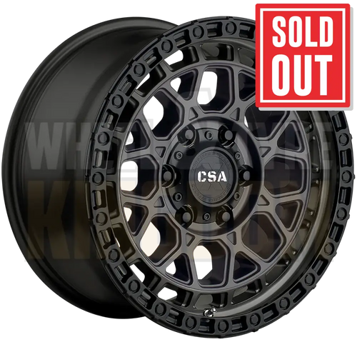 CSA Thunder 17x9 6x139.7 +35 Satin Graphite Black Lip - Wheels