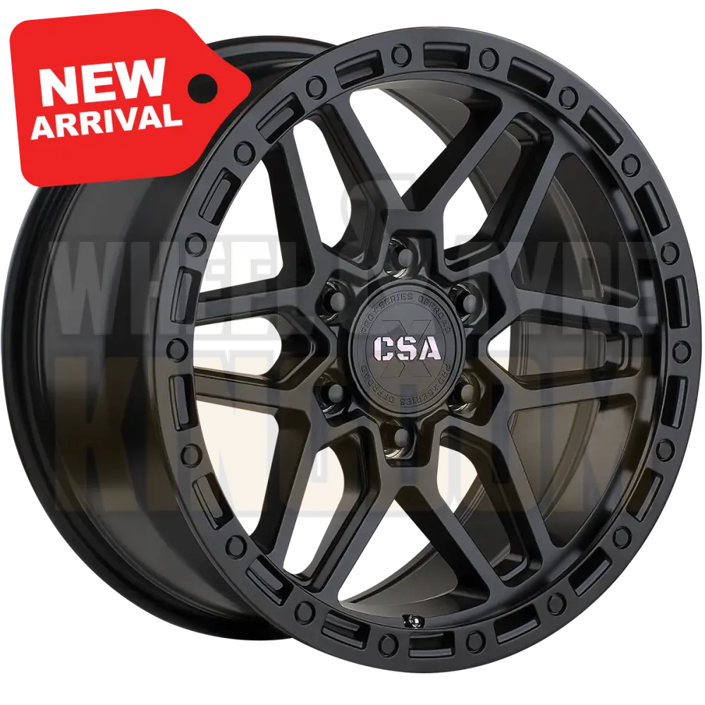 CSA Traction 17x9 6x139.7 +20 Satin Black - Wheels