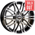 CSA Vorst 15x6 5x100-105 +38 Gunmetal Black Machined Face - Wheels