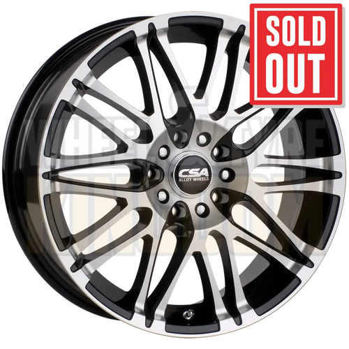 CSA Vorst 15x6 5x100-105 +38 Gunmetal Black Machined Face - Wheels
