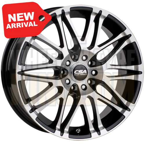 CSA Vorst 15x6 5x100-105 +38 Gunmetal Black Machined Face - Wheels